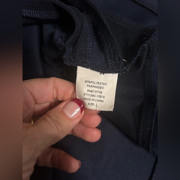 Lulu’s navy blue mini dress with mesh cutouts size large - Picture 14 of 14